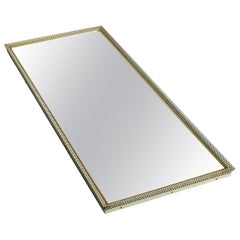 Midcentury Mirror Perforated Metal Plate Frame by Vereinigte Werkstätten