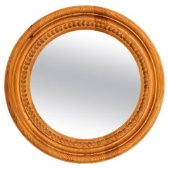 Midcentury Mirror Pine Sweden, 1970s
