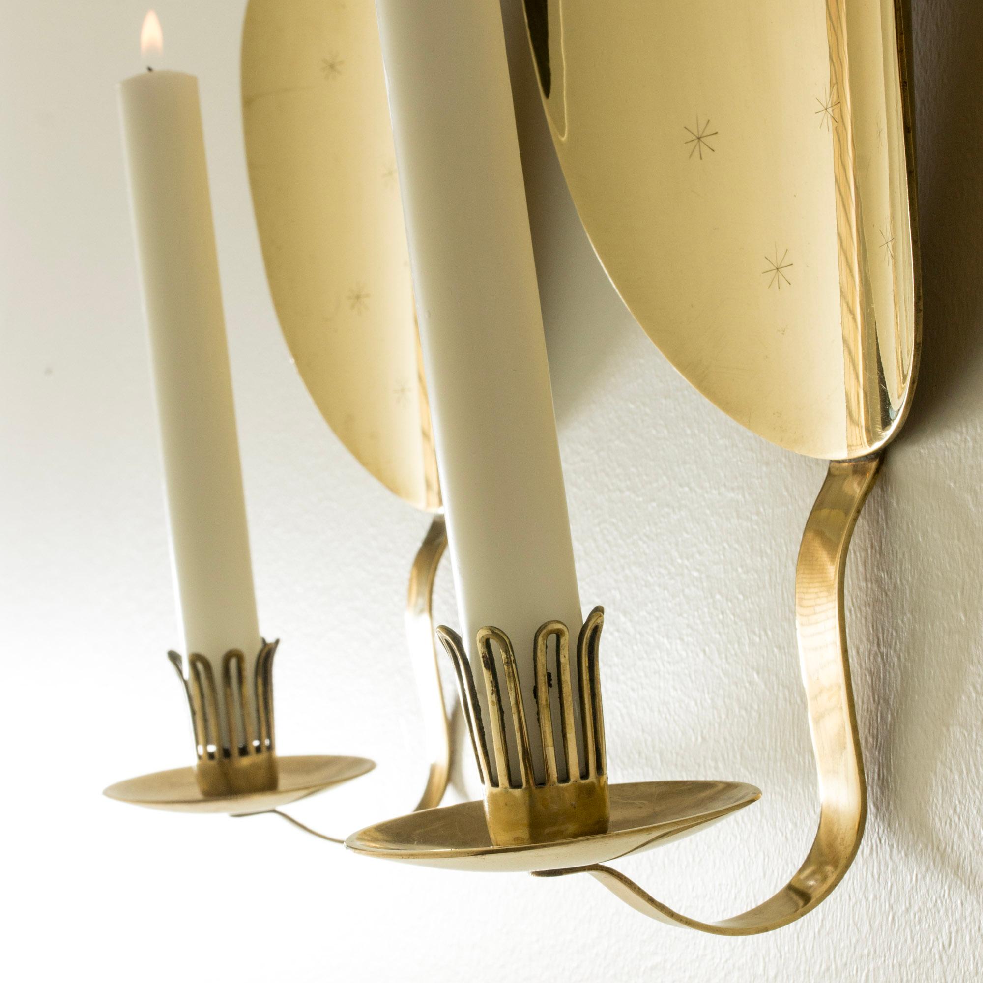 Finlandais Appliques à bougie à la mode du milieu du siècle, Veikko Huotari, Finlande, années 1950 en vente