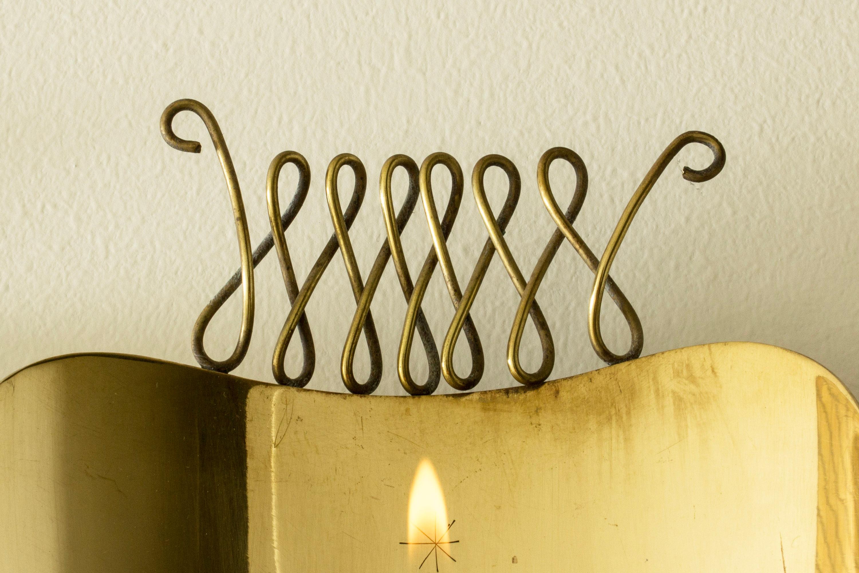 Milieu du XXe siècle Appliques à bougie à la mode du milieu du siècle, Veikko Huotari, Finlande, années 1950 en vente