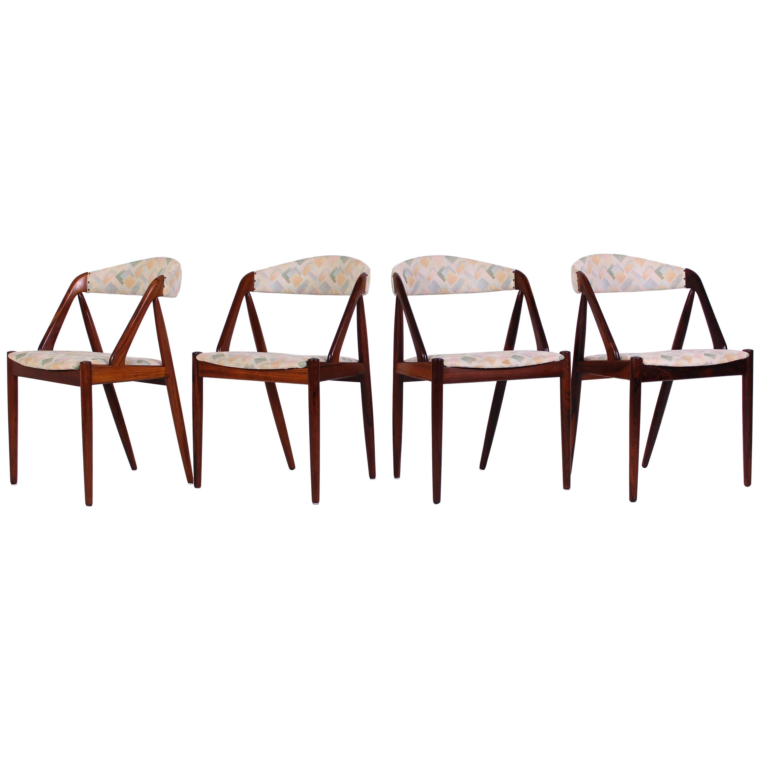 Midcentury "Model 31" Rosewood Dining Chairs by Kai Kristiansen