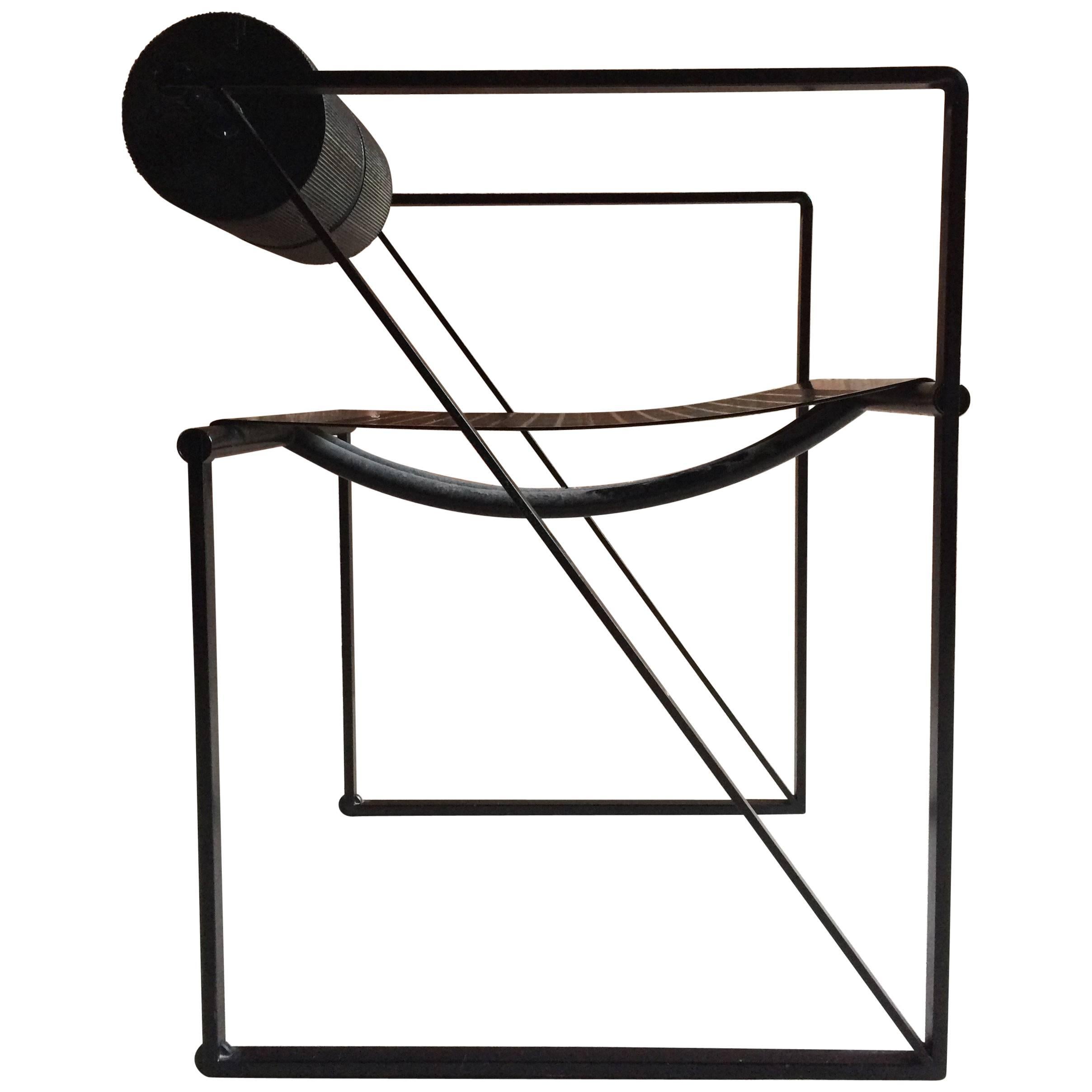 Midcentury Model 602 Seconda Chair by Mario Botta for Alias, Italy, 1982, Steel