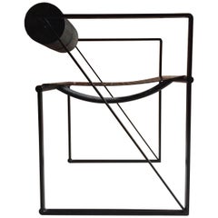 Midcentury Model 602 Seconda Chair by Mario Botta for Alias, Italy, 1982, Steel