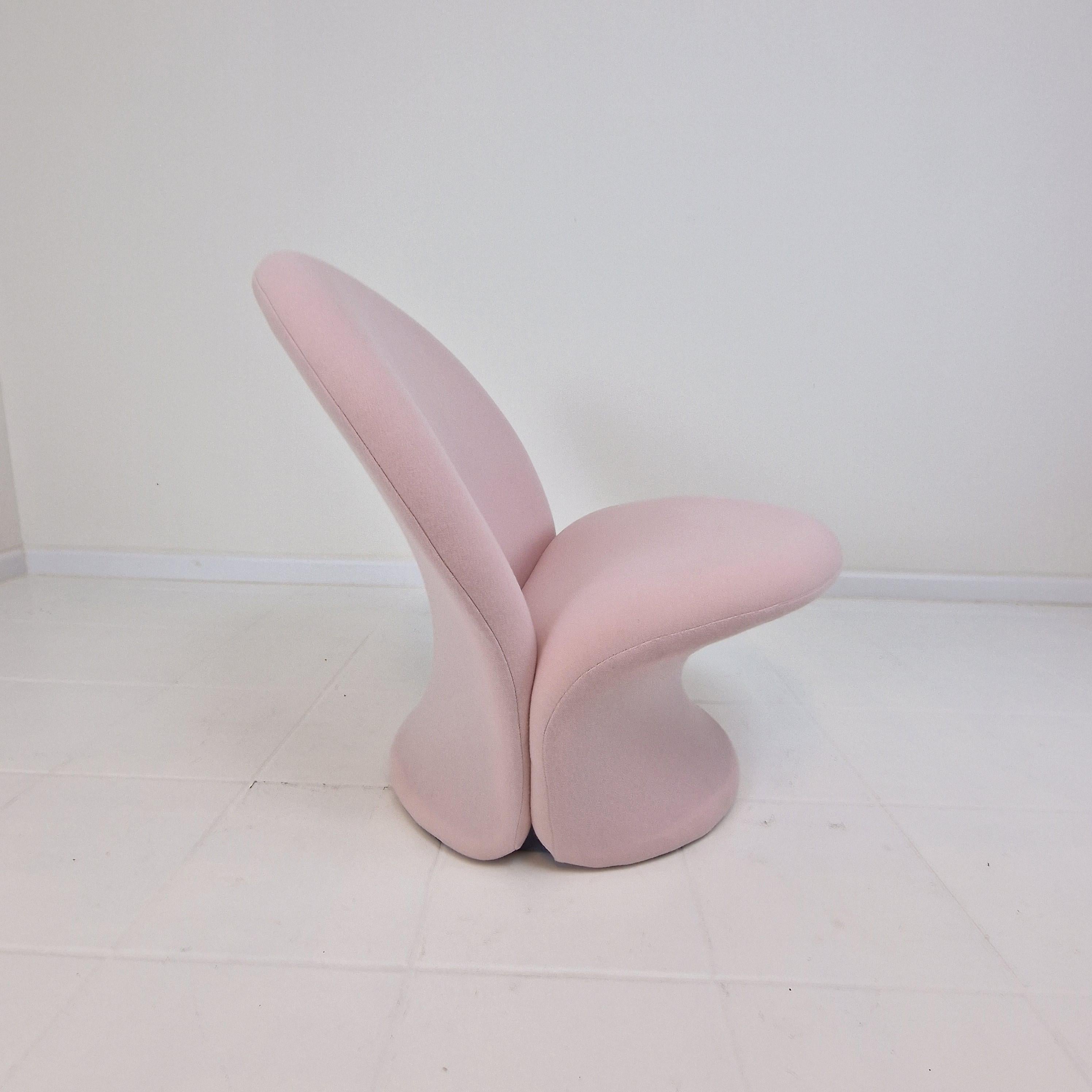 Tissu Chaise longue modèle F572 avec pouf de Pierre Paulin pour Artifort, 1967 en vente