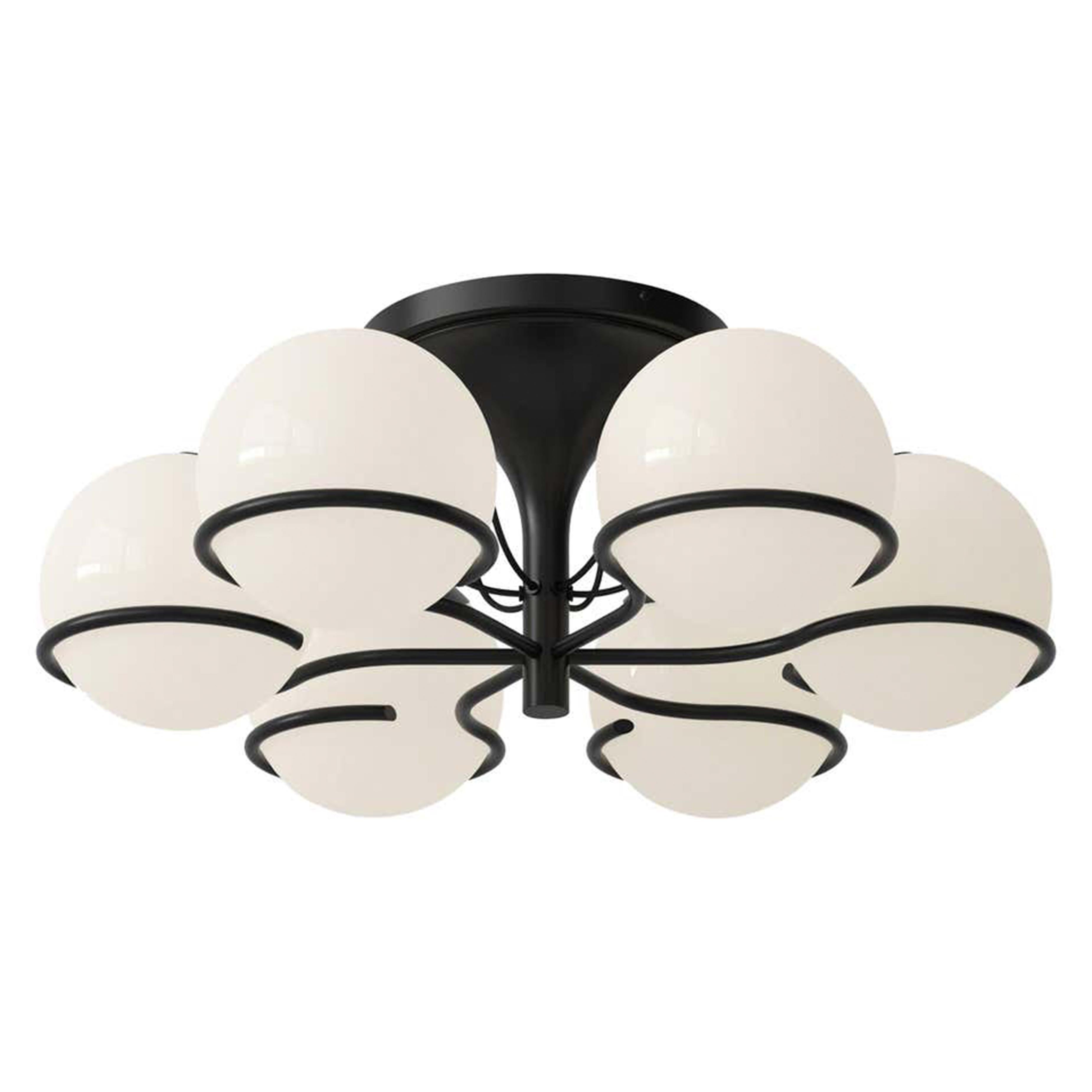 Lampada Midcentury Moden Gino Sarfatti Modello 2042/6 Montaggio nero In condizioni Nuovo in vendita a Barcelona, Barcelona