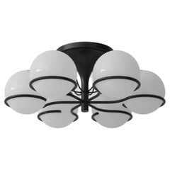 Midcentury Moden Lampe Gino Sarfatti Modèle 2042/6 Monture noire