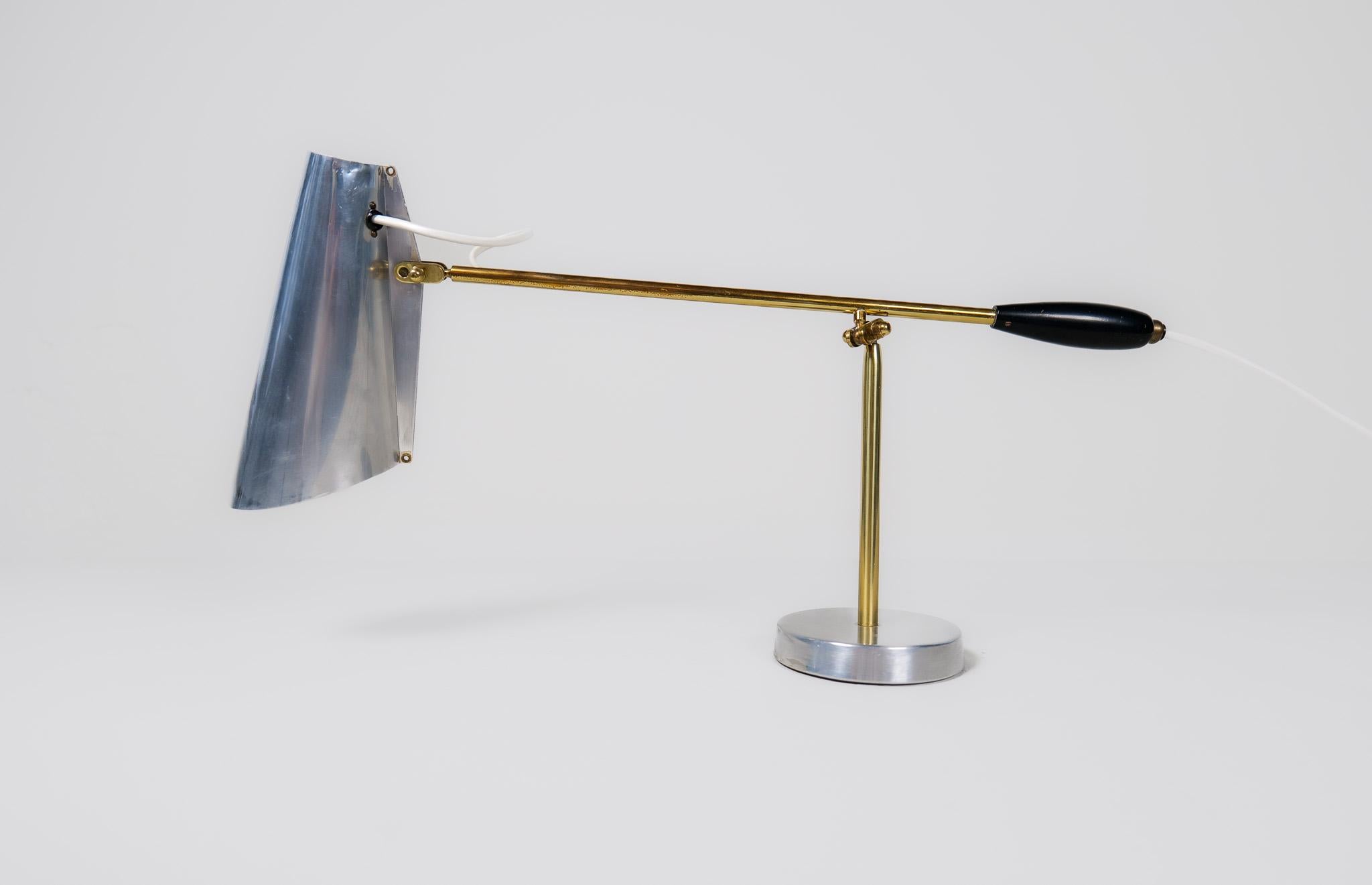 Metal Midcentury Modern 1950s Birger Dahl Table Lamp 