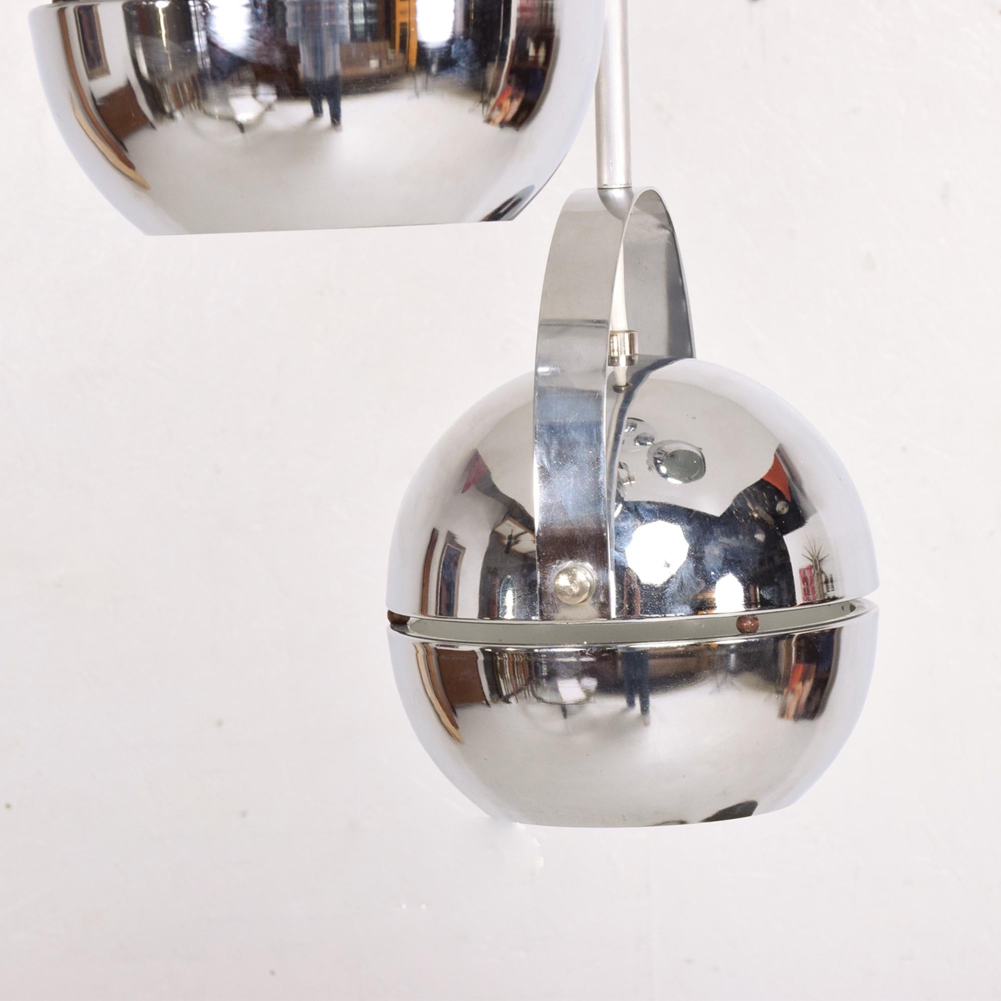 Mid-Century Modern 1960s Torino Modern Hanging Lamp Chrome Pendant by Lightolier 
