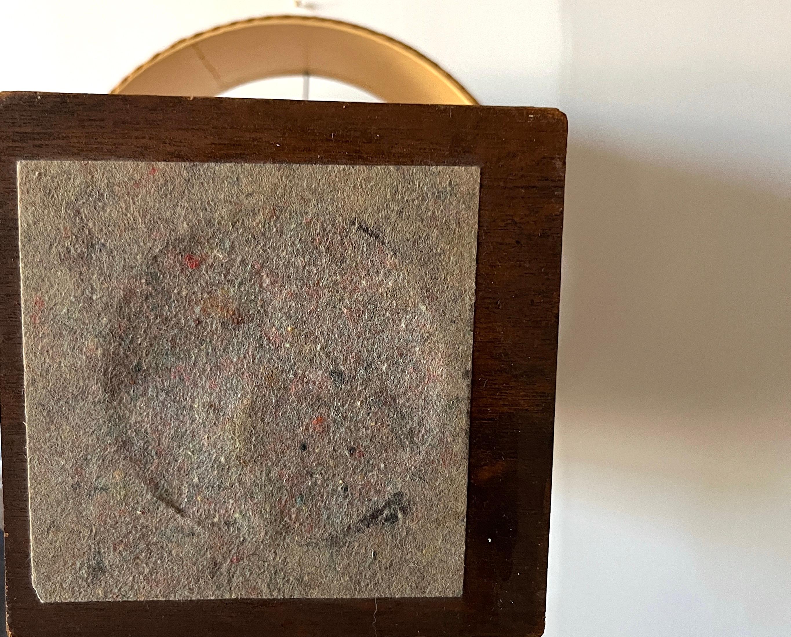 Lámparas de sobremesa escultóricas de nogal vintage de los años 60, modernas de mediados de siglo, modernas orgánicas en venta 4