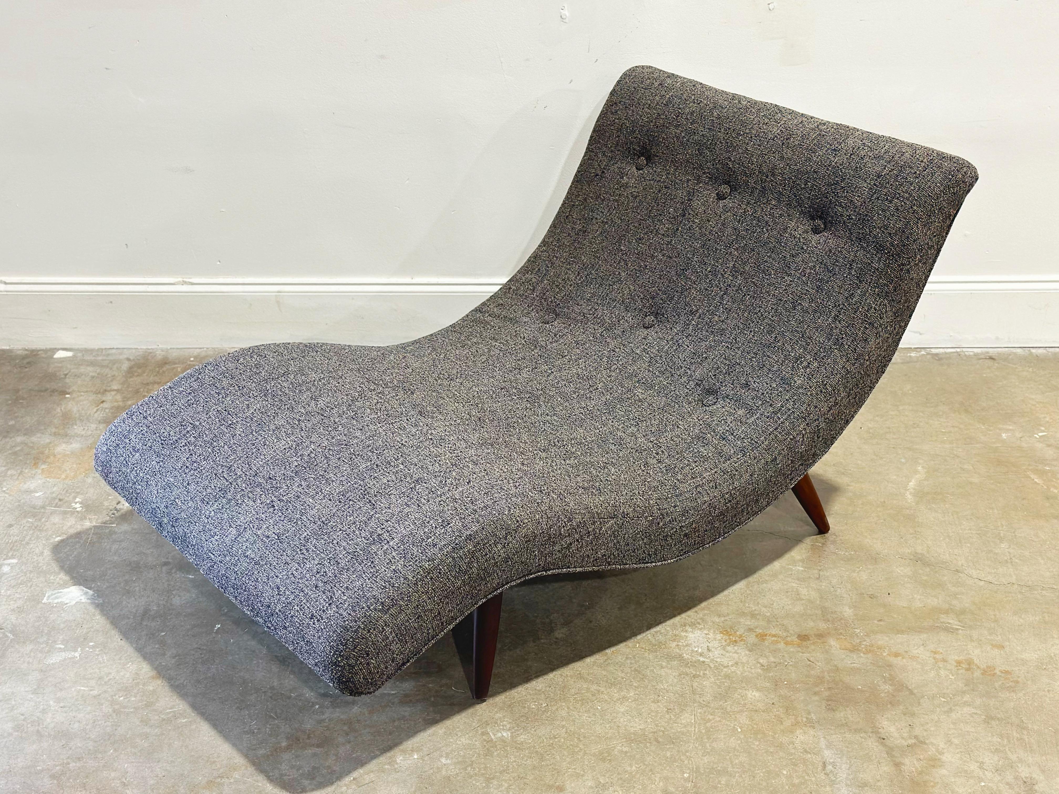American Midcentury Modern Adrian Pearsall Wave Chaise Lounge - Modernist Lounge Chair