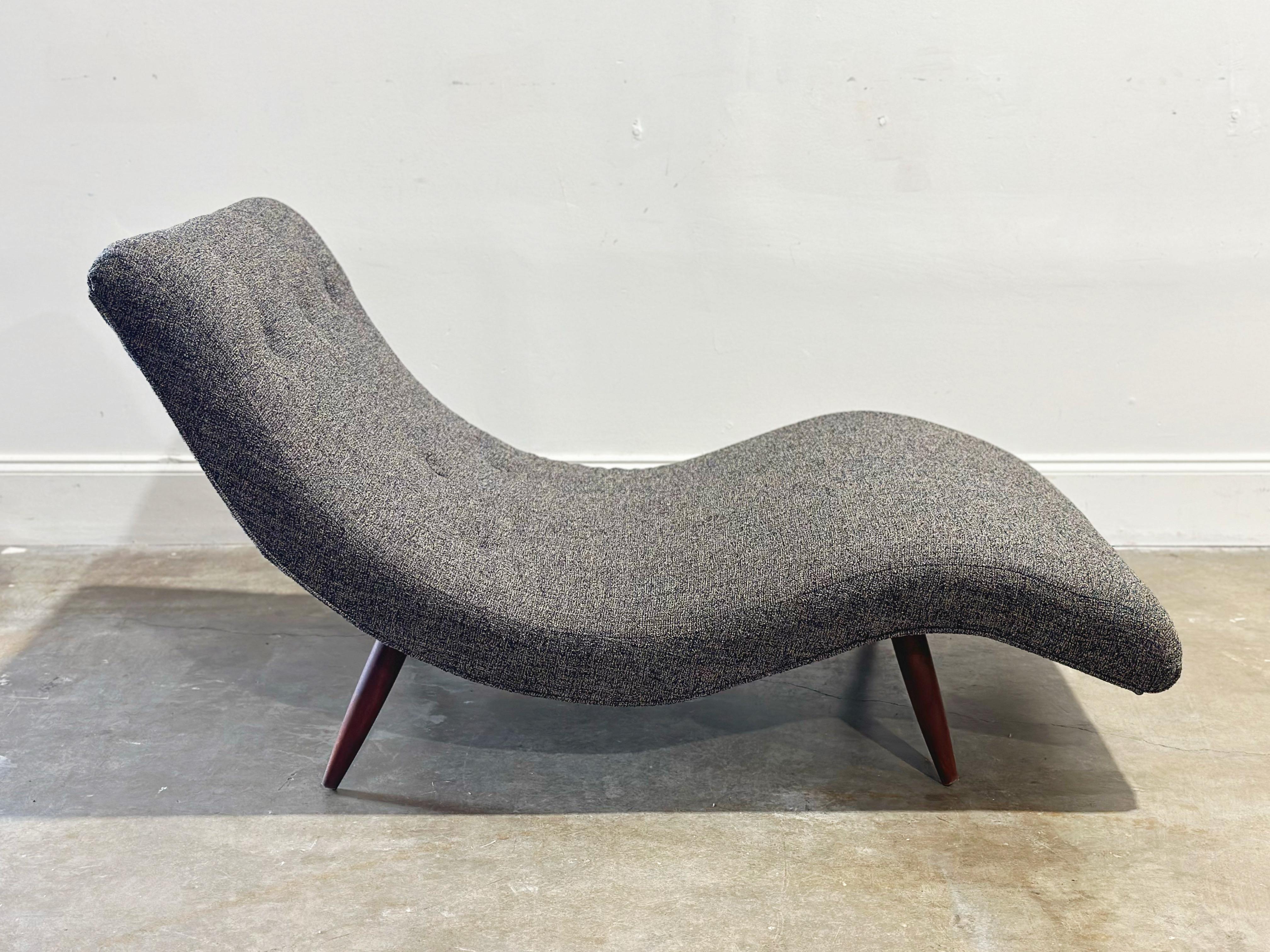 Midcentury Modern Adrian Pearsall Wave Chaise Lounge - Modernist Lounge Chair In Good Condition In Decatur, GA