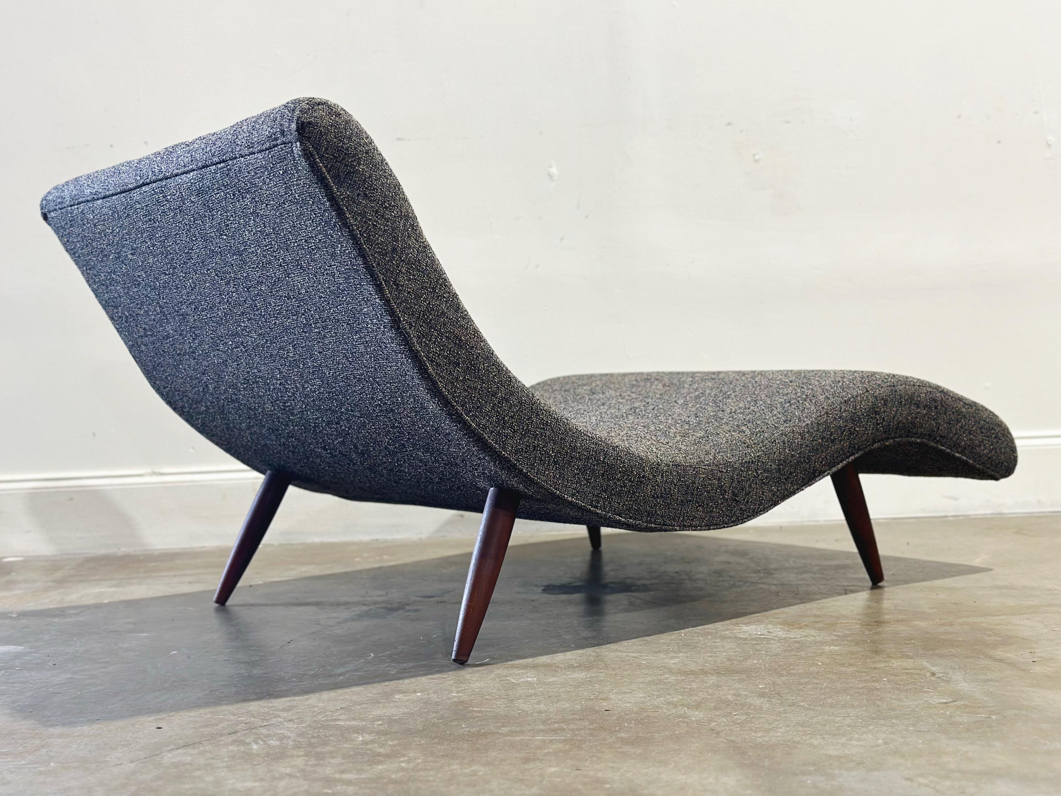 Mid-20th Century Midcentury Modern Adrian Pearsall Wave Chaise Lounge - Modernist Lounge Chair