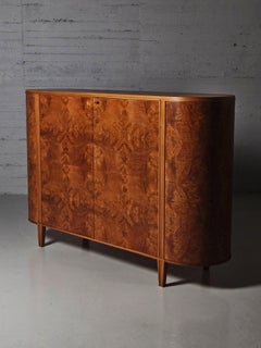 Midcentury Modern alder root sideboard by Bodafors, Sweden, 1940s