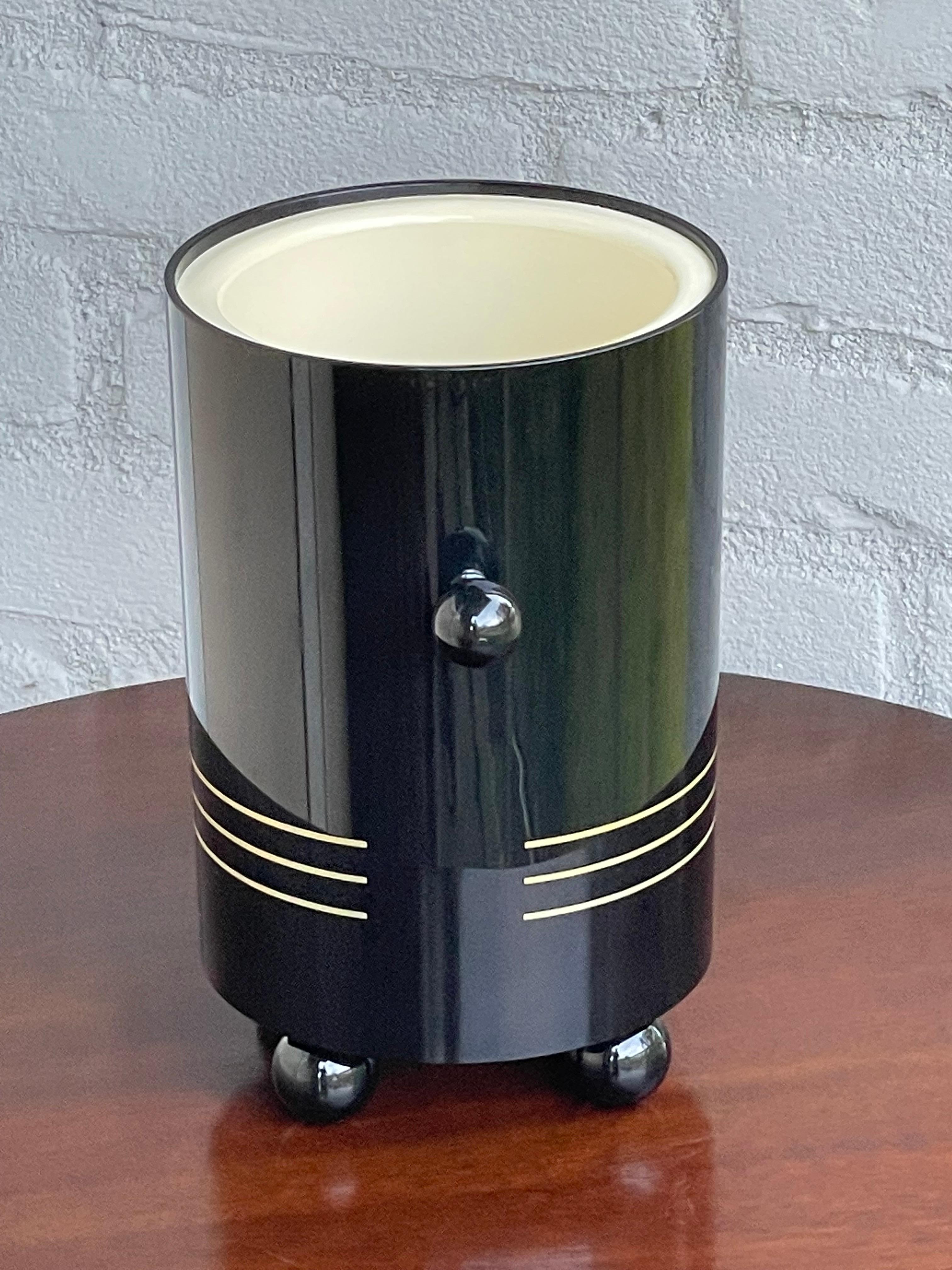 Midcentury Modern Art Deco Style Two Piece Design Wine Cooler by WMF of Germany For Sale 8