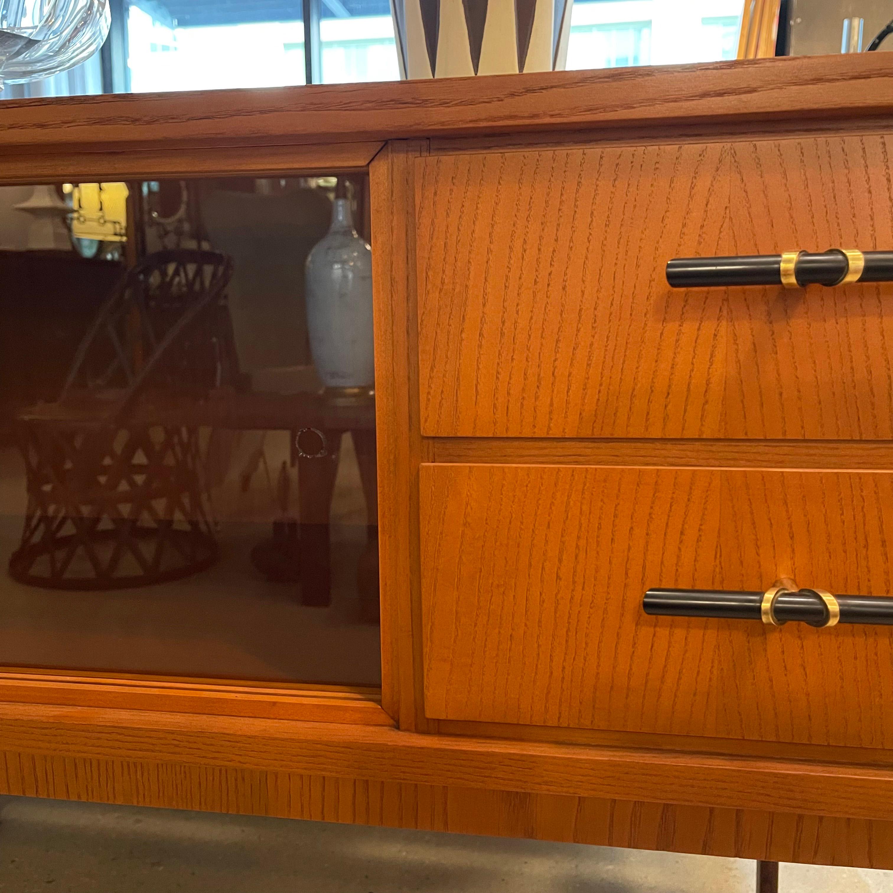 Midcentury Modern Ash And Laminate Console Credenza For Sale 4