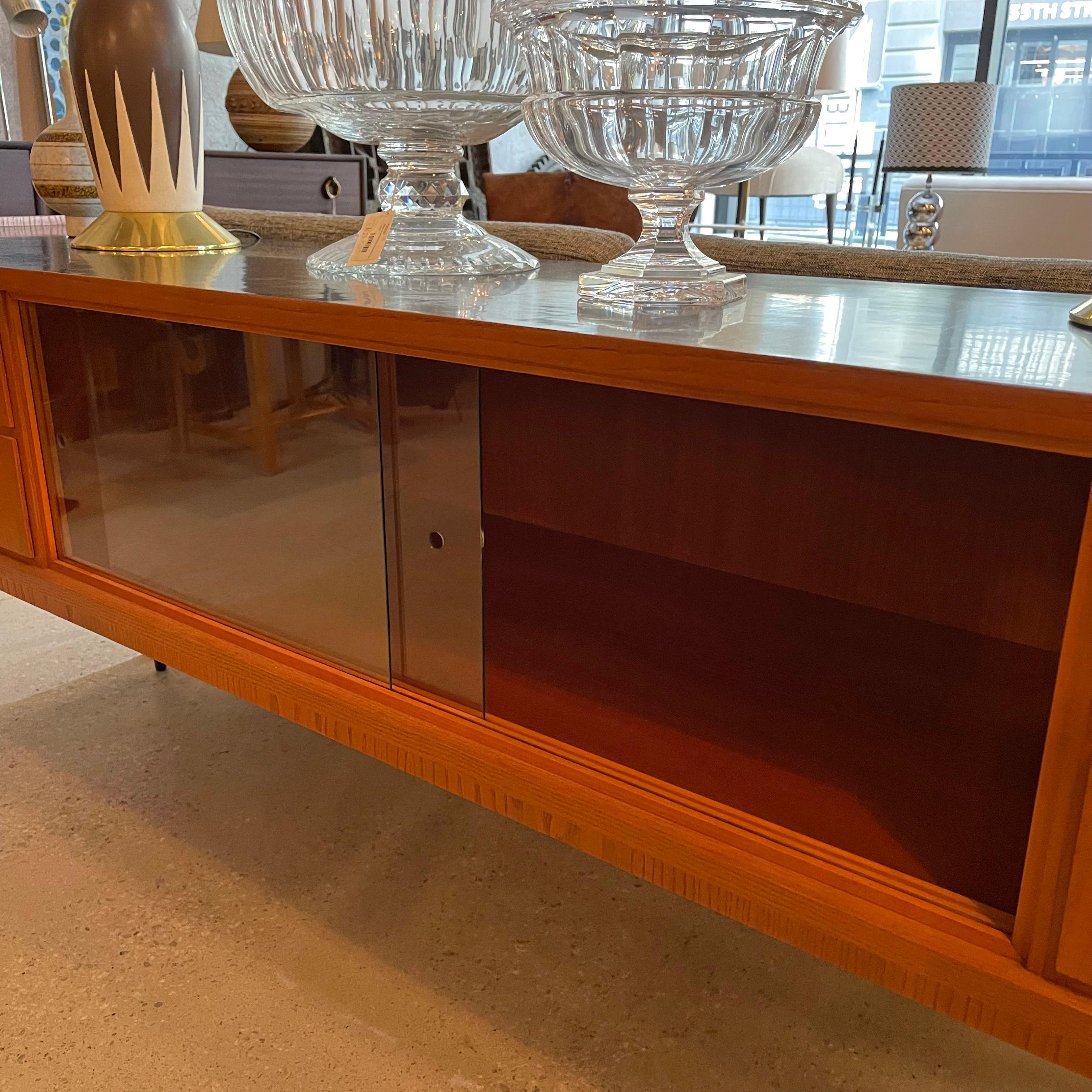 Midcentury Modern Ash And Laminate Console Credenza For Sale 5