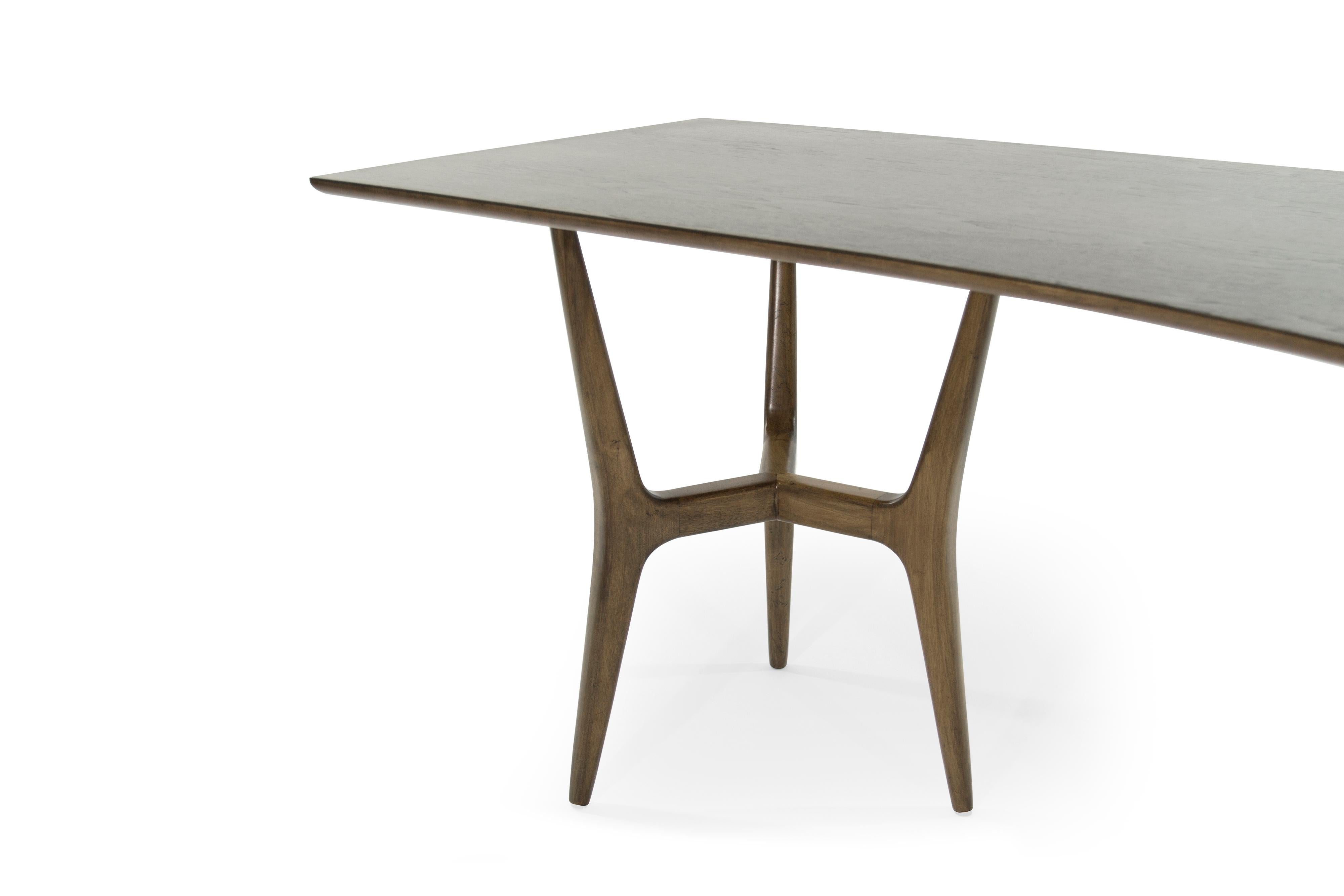 Midcentury Modern Asymmetrical Walnut Desk 3