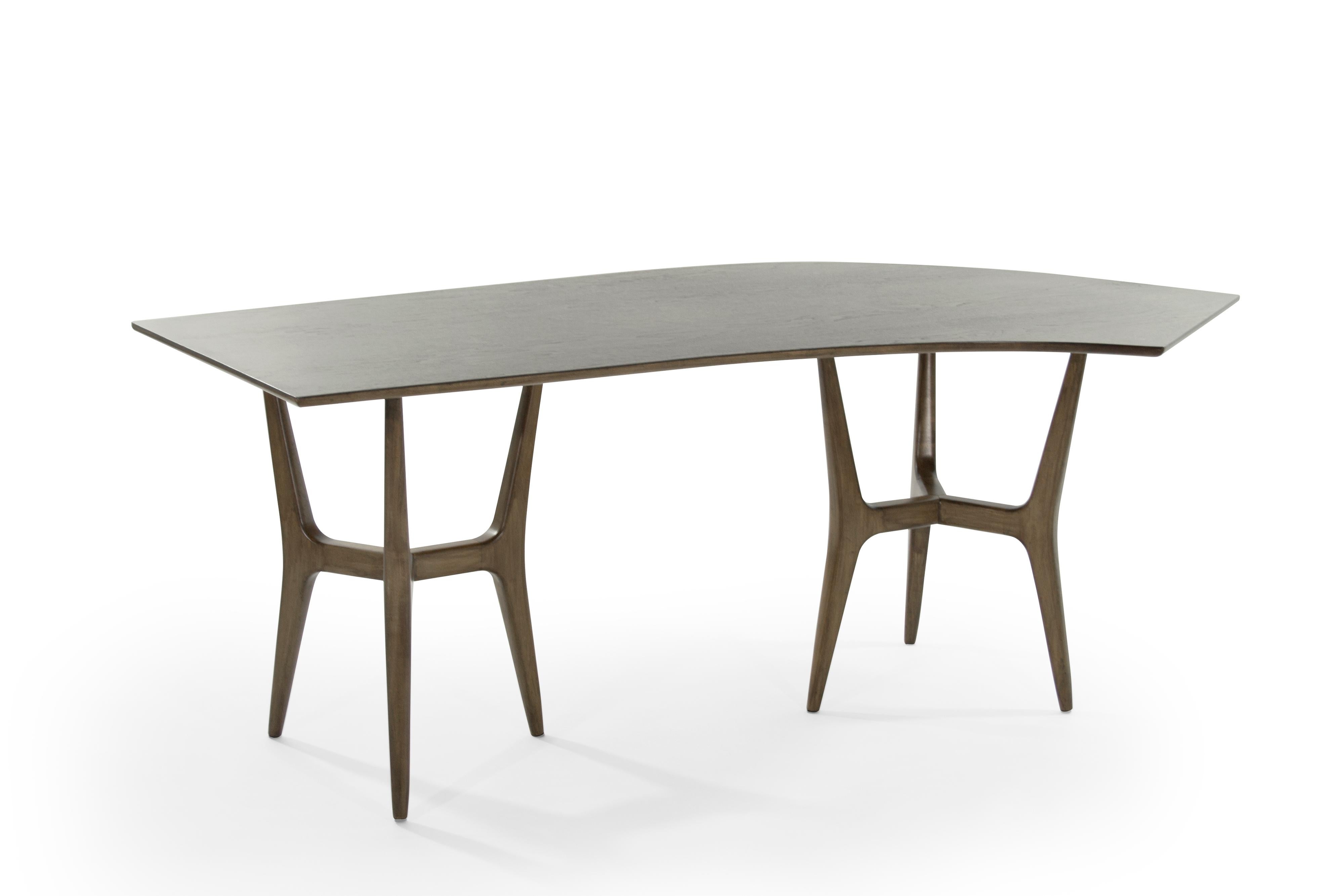 Mid-Century Modern Midcentury Modern Asymmetrical Walnut Desk