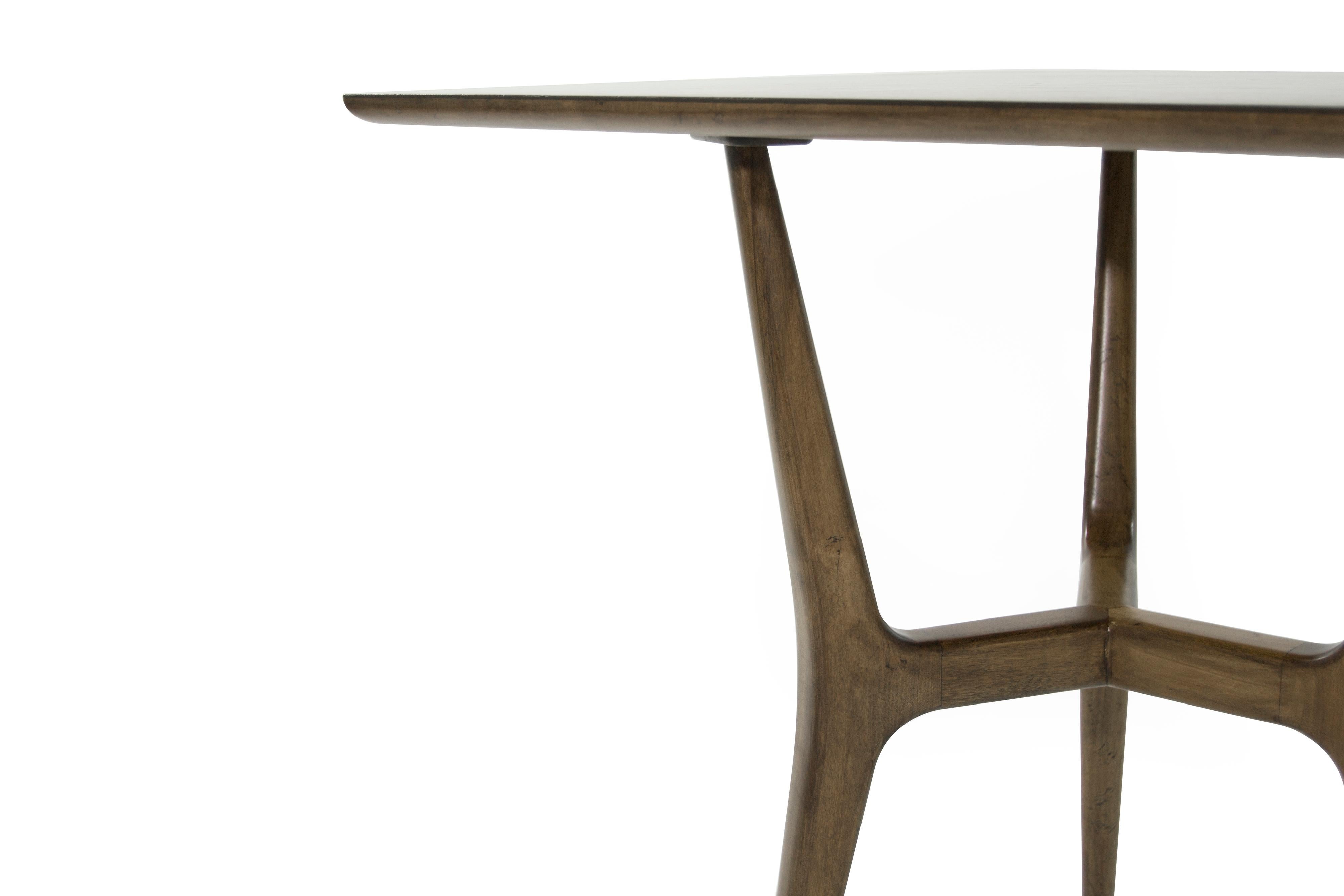 Midcentury Modern Asymmetrical Walnut Desk 1