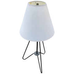 Mid-Century Modern Atomic Steel Rod Table Lamp