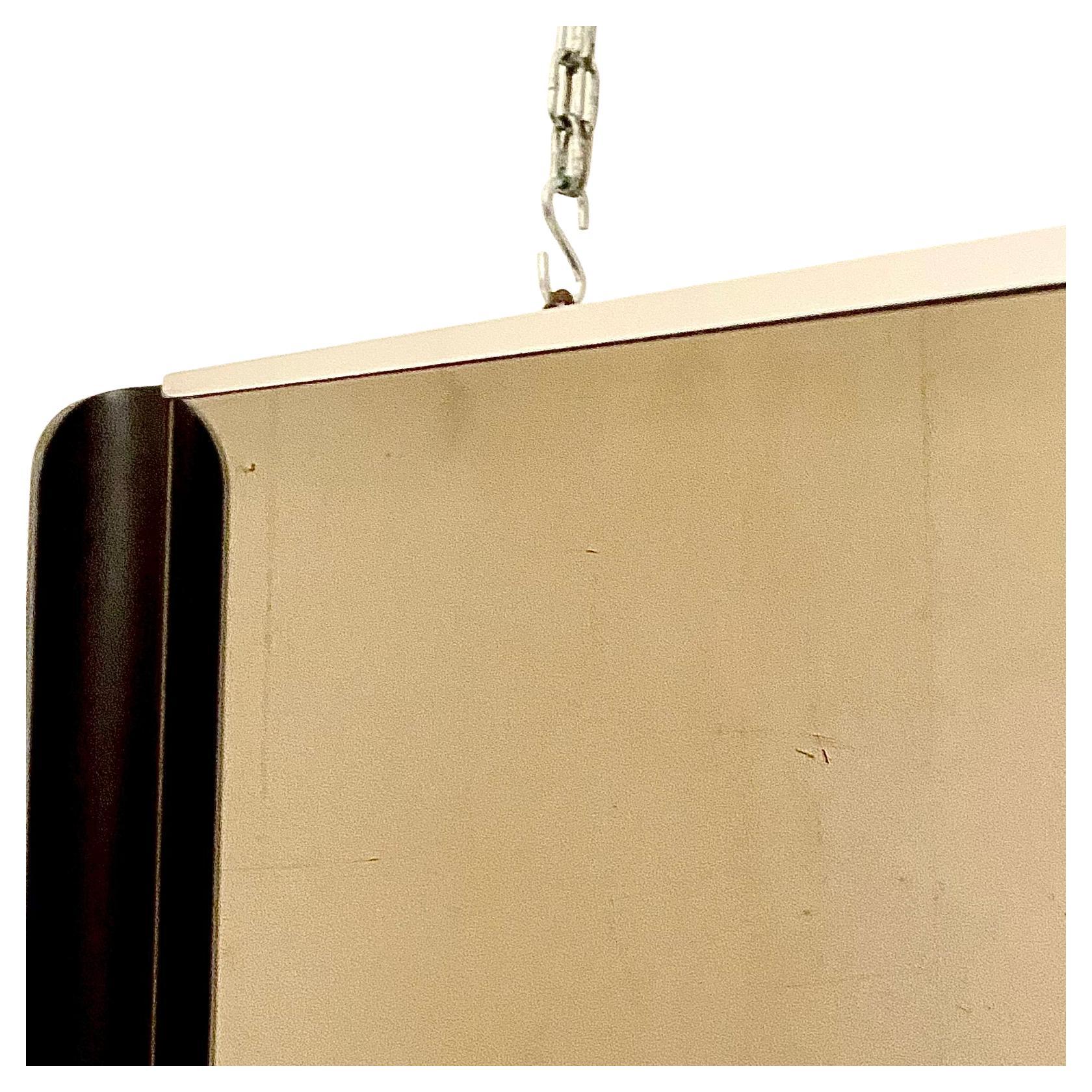 Late 20th Century Midcentury Modern Barber Shop Wall Mirror, Italy 1970 For Sale