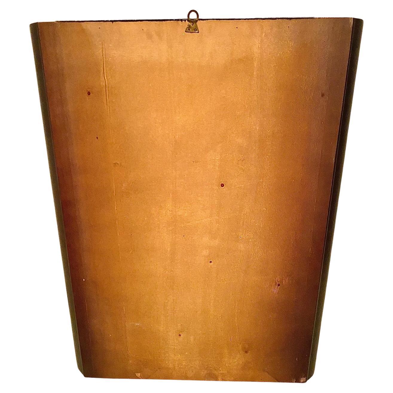 Midcentury Modern Barber Shop Wall Mirror, Italy 1970 For Sale 1