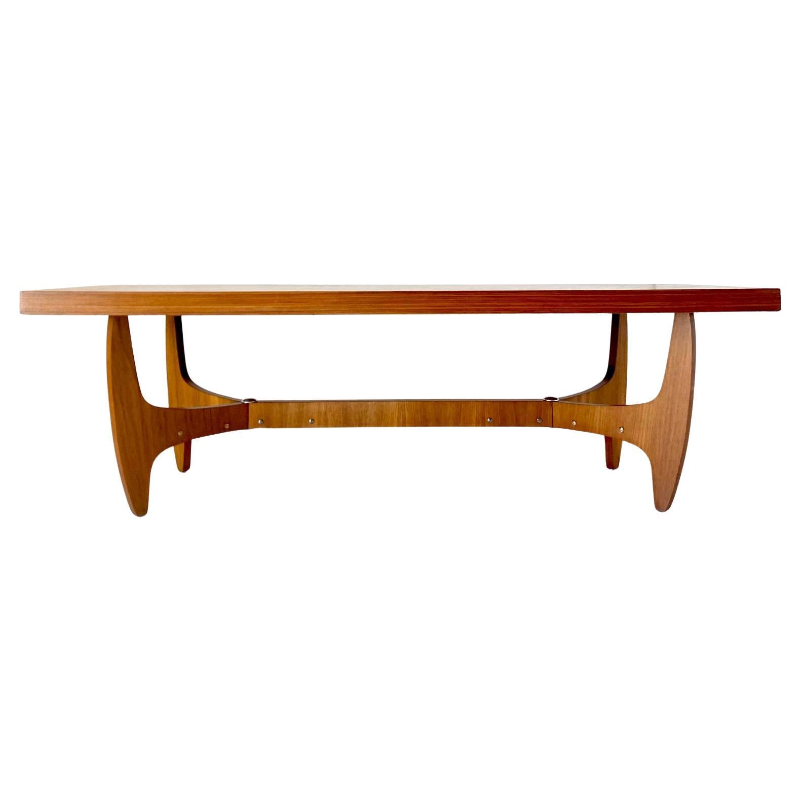 Mid-Century moderno Tavolo da divano in Wood Wood, Italia 1960 in vendita