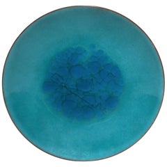 Mid-Century Modern Blue Enamel Dish or Vide-Poche, circa 1960s
