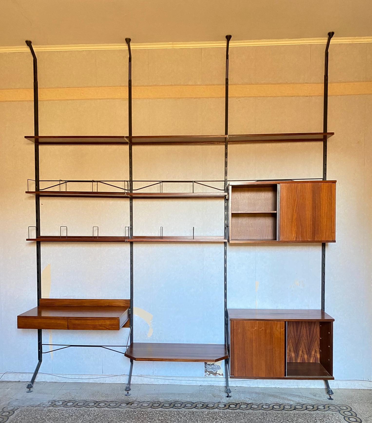 Italian Mid-Century Modern Bookcase by Ico Parisi for MIM Rome