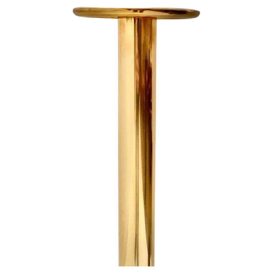 Midcentury Modern Brass and  Glass Floor Lamp, Italy 1960s For Sale 1