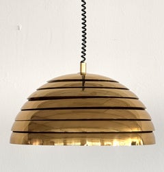 1960s Midcentury Modern Brass Chandelier by Vereinigte Werkstätten