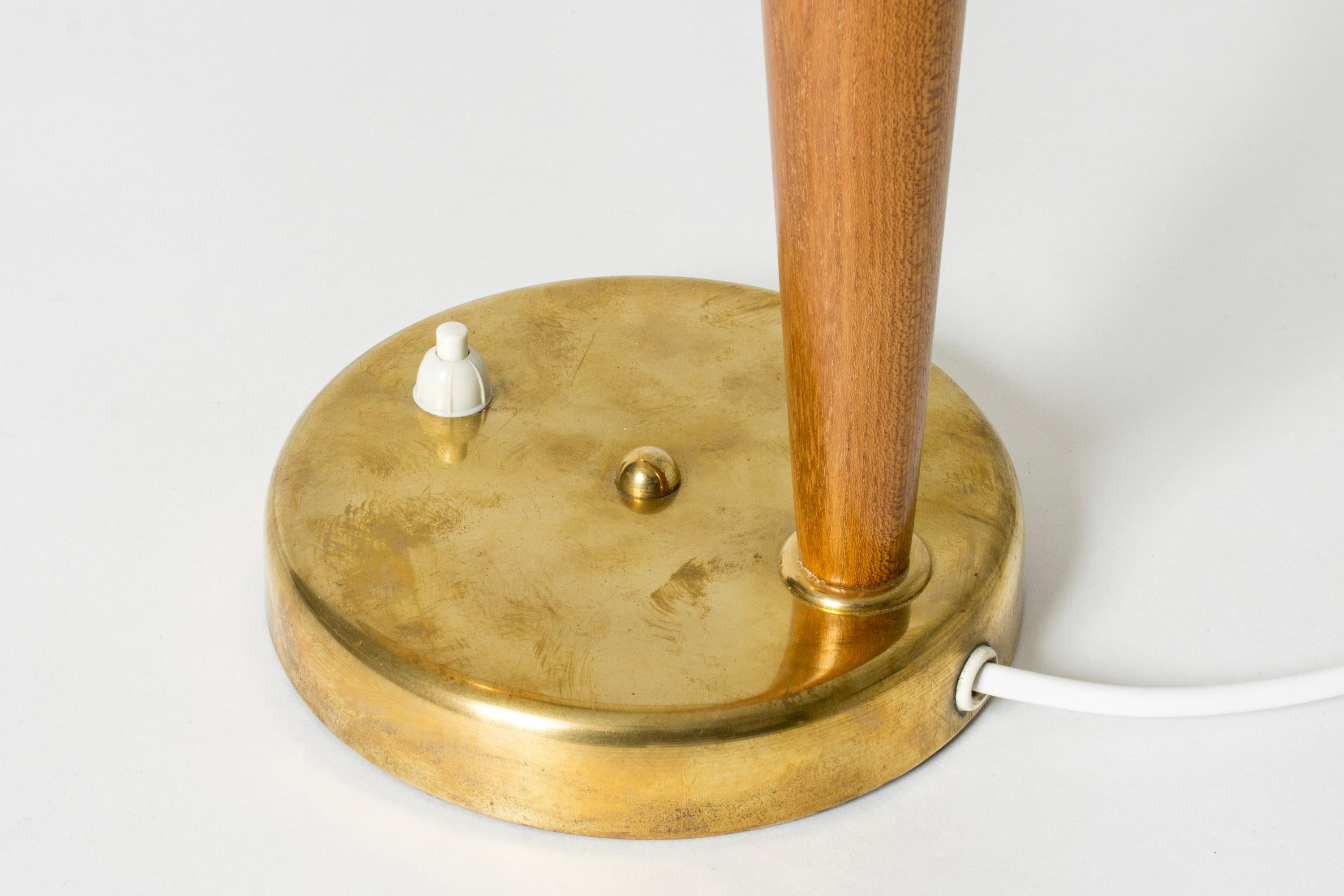 Mid-Century Modern Brass Desk Lamp, Sweden, 1950s For Sale 1