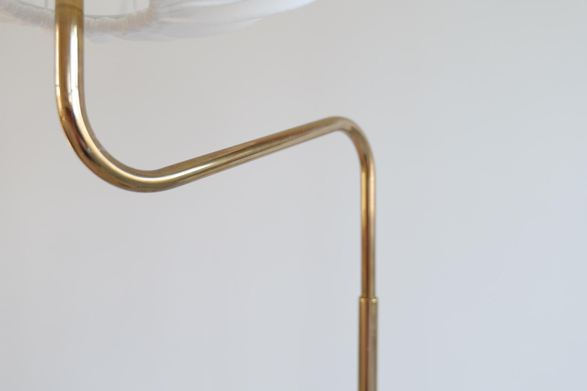 Midcentury Modern Brass Floor Lamp Bergboms GX-145 , Sweden, 1970s For Sale 2