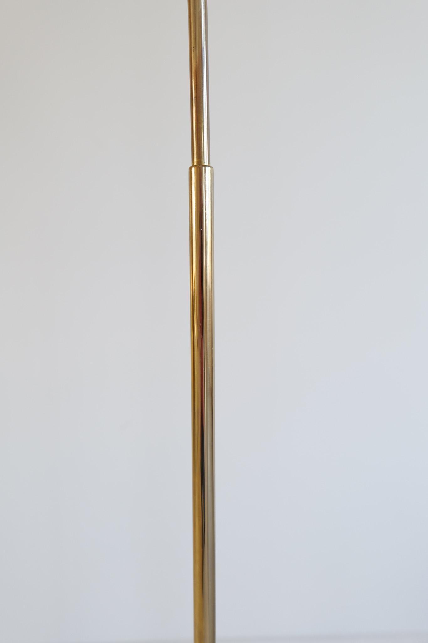 Midcentury Modern Brass Floor Lamp Bergboms GX-145 , Sweden, 1970s For Sale 3