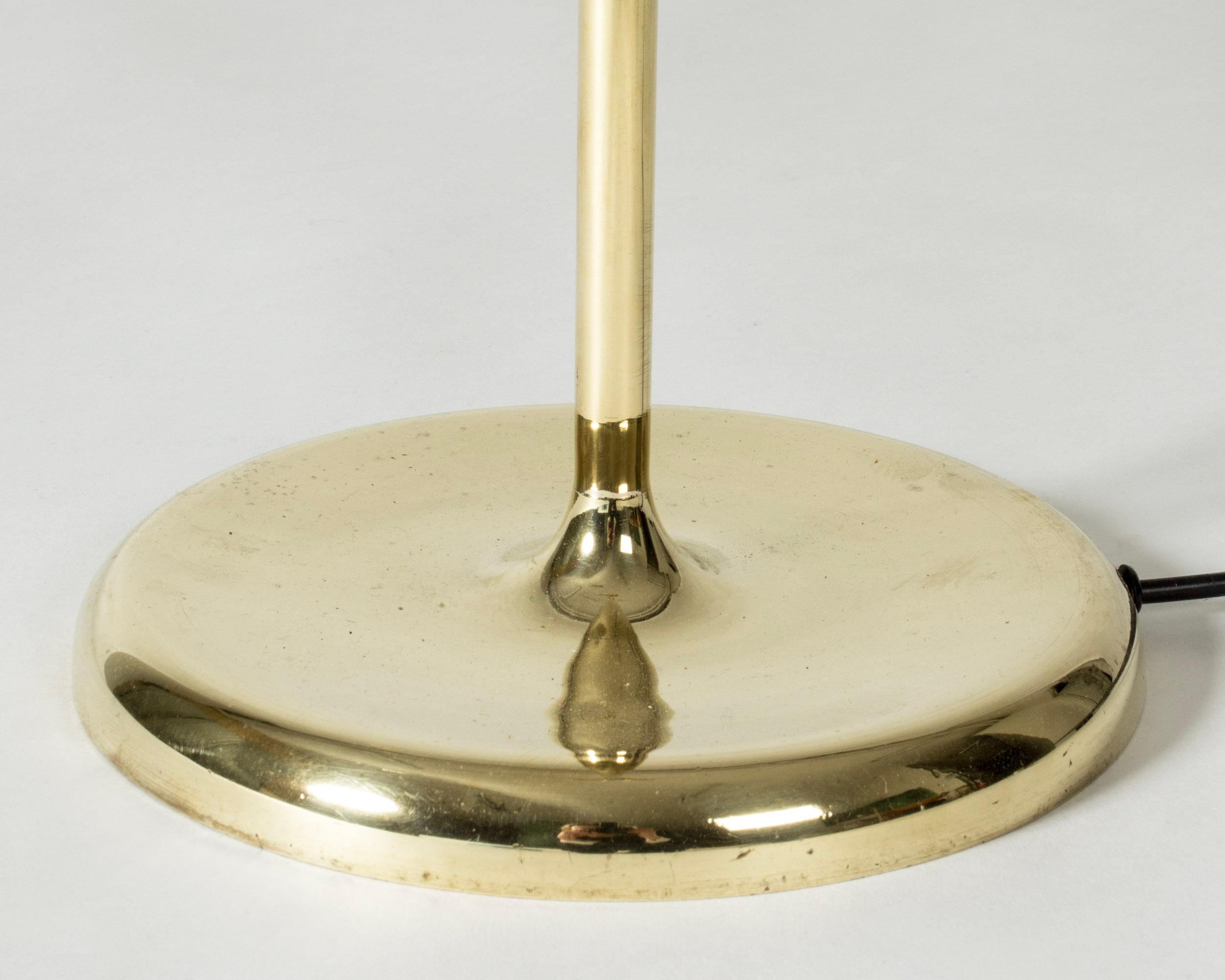 Mid-20th Century Midcentury Modern Brass Floor Lamp by Mauri Almari, Idman, Finland, 1950s For Sale