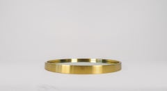 Midcentury Modern Brass Mirror by Glasmäster in Markaryd, Sweden, 1960s