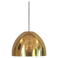 Lampe pendante en laiton moderne du milieu du siècle, Italie, années 1970