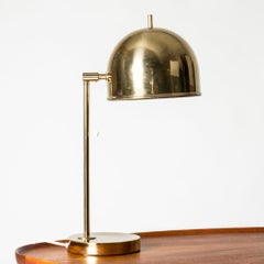 Midcentury Modern Brass Table lamp by Eje Ahlgren, Bergboms, Sweden, 1960s