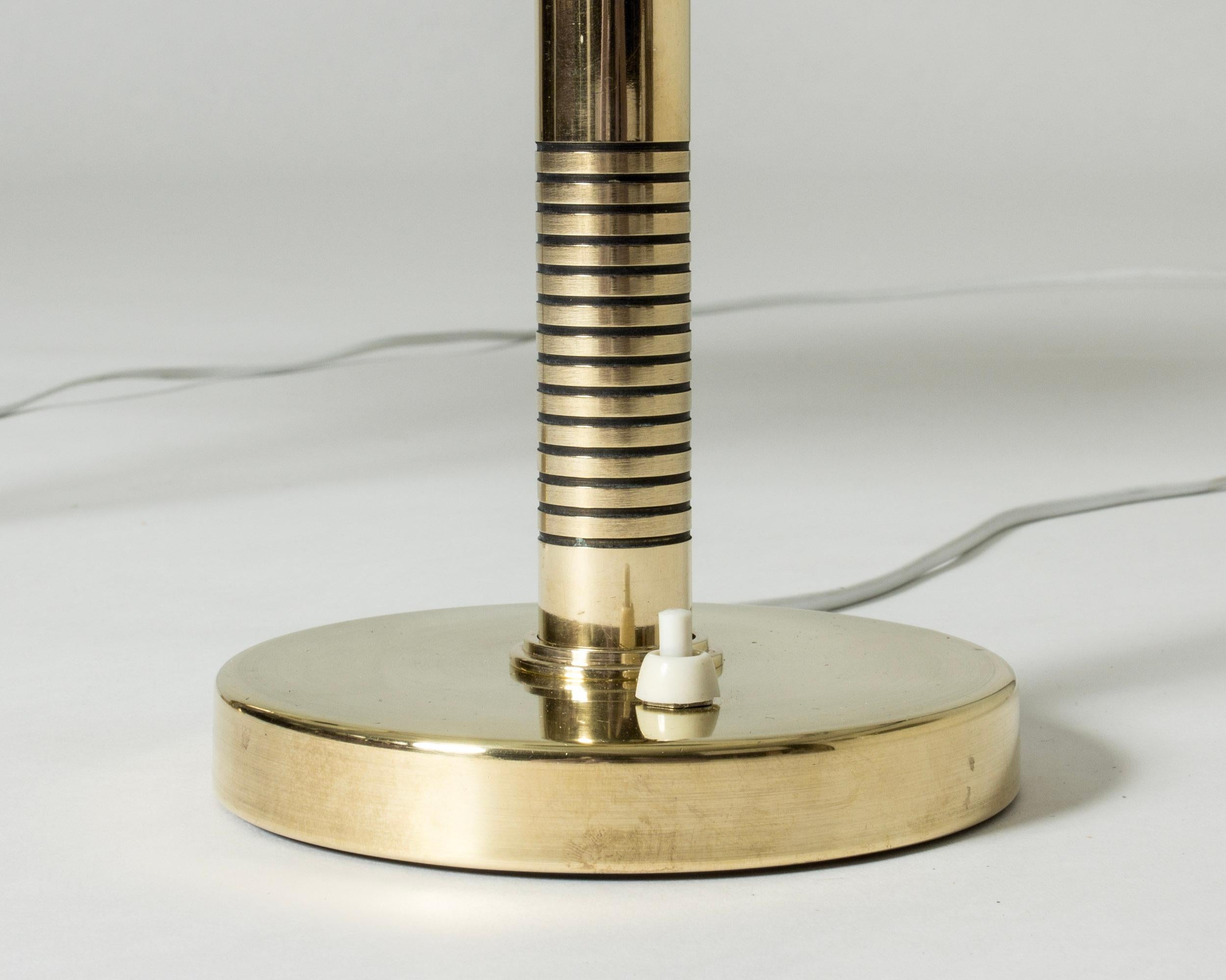 Scandinavian Modern Midcentury Modern Brass Table Lamps, Boréns, Sweden, 1950s For Sale