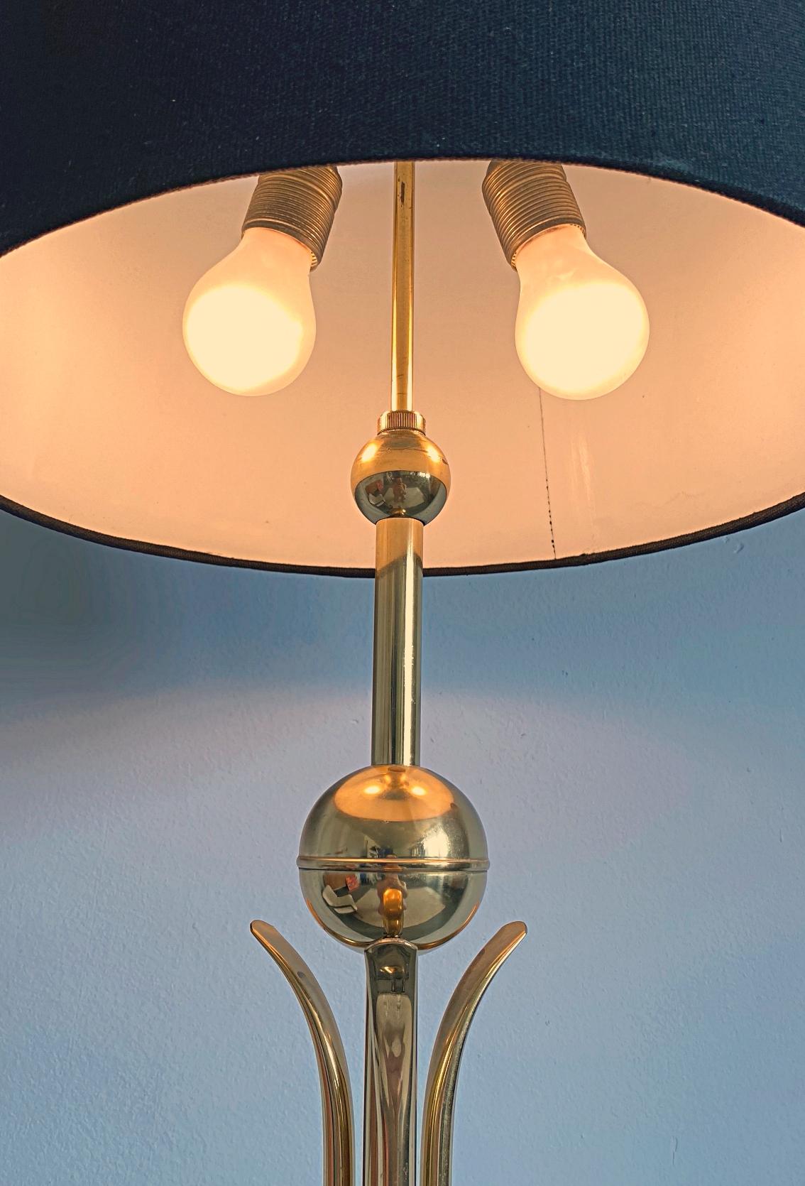Mid-Century Modern Brass Tripod Floor Lamp, 1950s, Italy 2