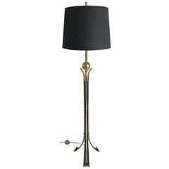 Mid-Century Modern Brass Tripod Floor Lamp, 1950s, Italy