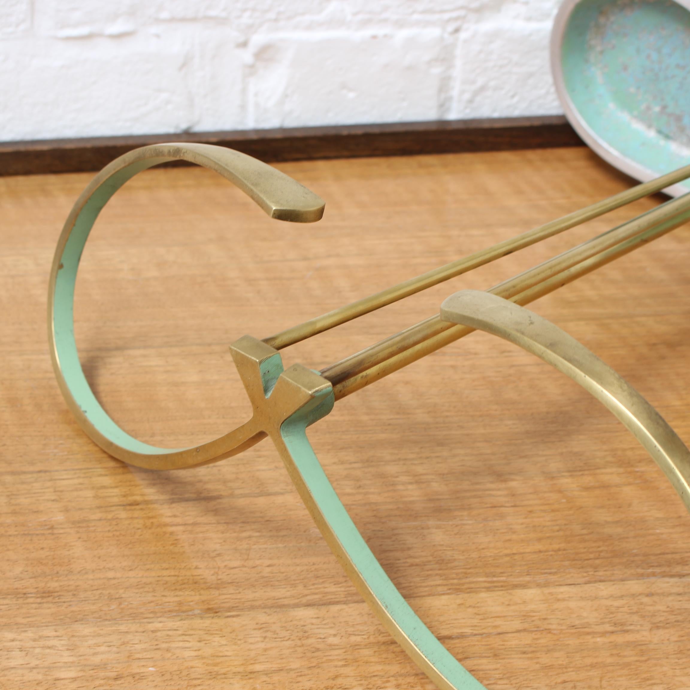Midcentury Modern Brass Umbrella Stand Attributed to Artes H&H Seefried Steppach For Sale 6