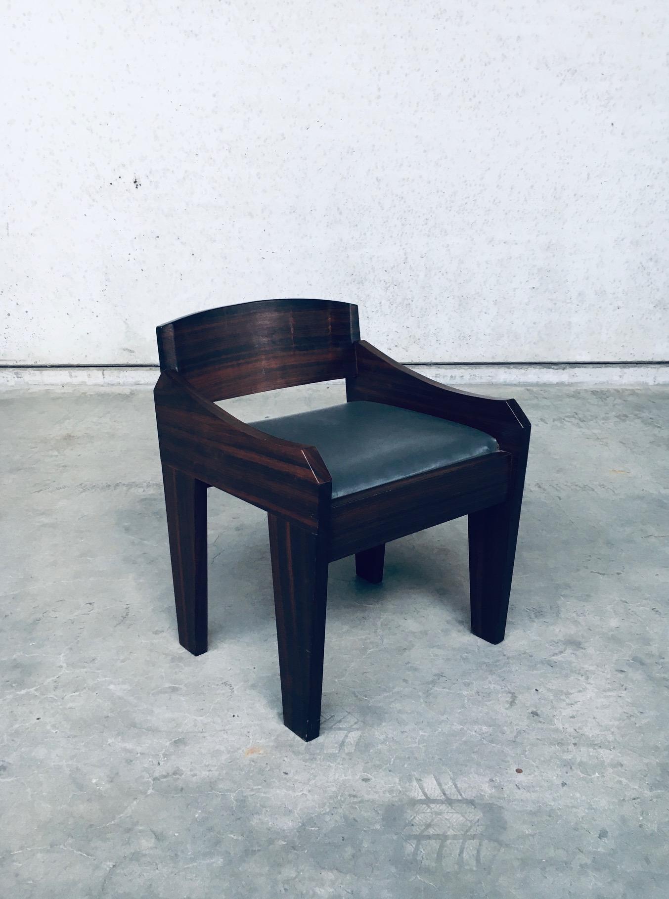 Vintage Mid-Century Modern Brazilian Style Design Palissander Hartholz Hocker Stuhl. Hergestellt in den 1950er Jahren. Gut gestalteter Beistellstuhl. Keine Herstellermarken oder ähnliches für die Provenienz gefunden. Massiver Palissander-Stuhl aus