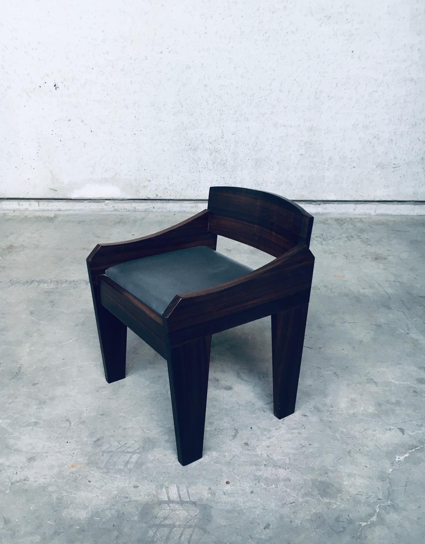 European Mid-Century Modern Brazilian Design Low Side Chair, 1950s For Sale