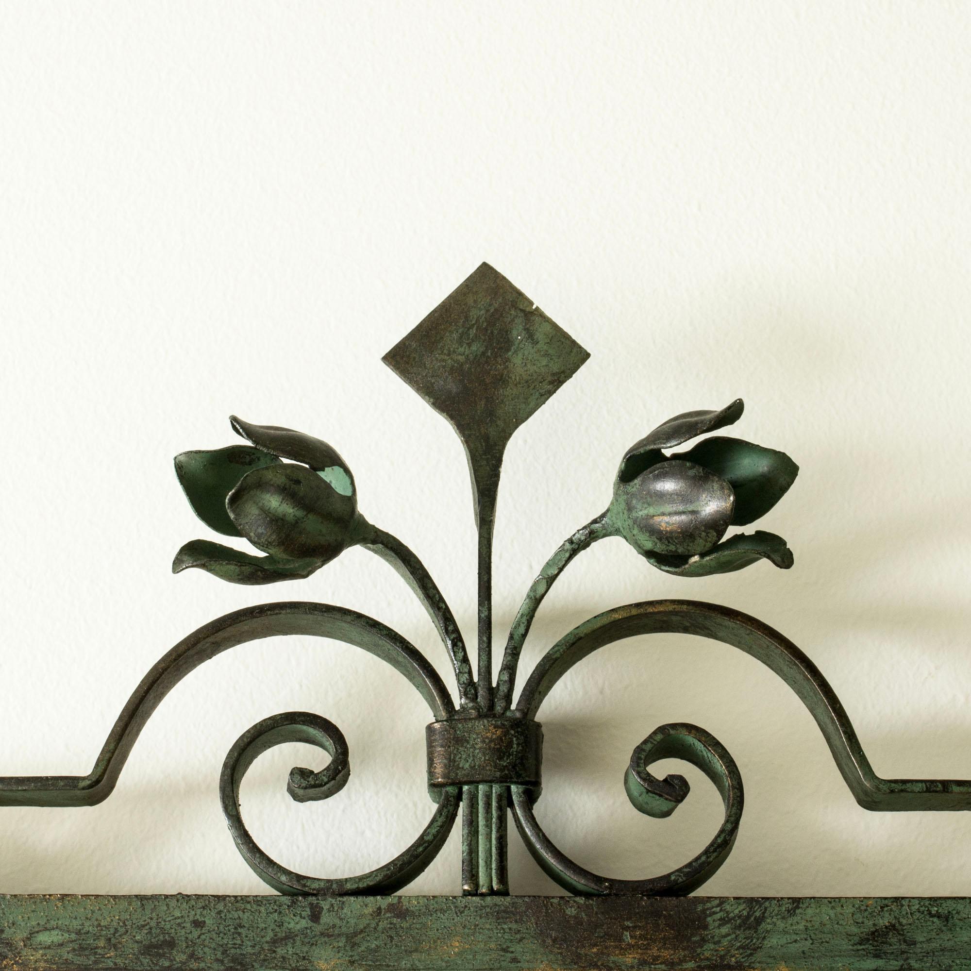Swedish Midcentury Modern Bronze Wall Mirror, Sweden, 1930s For Sale