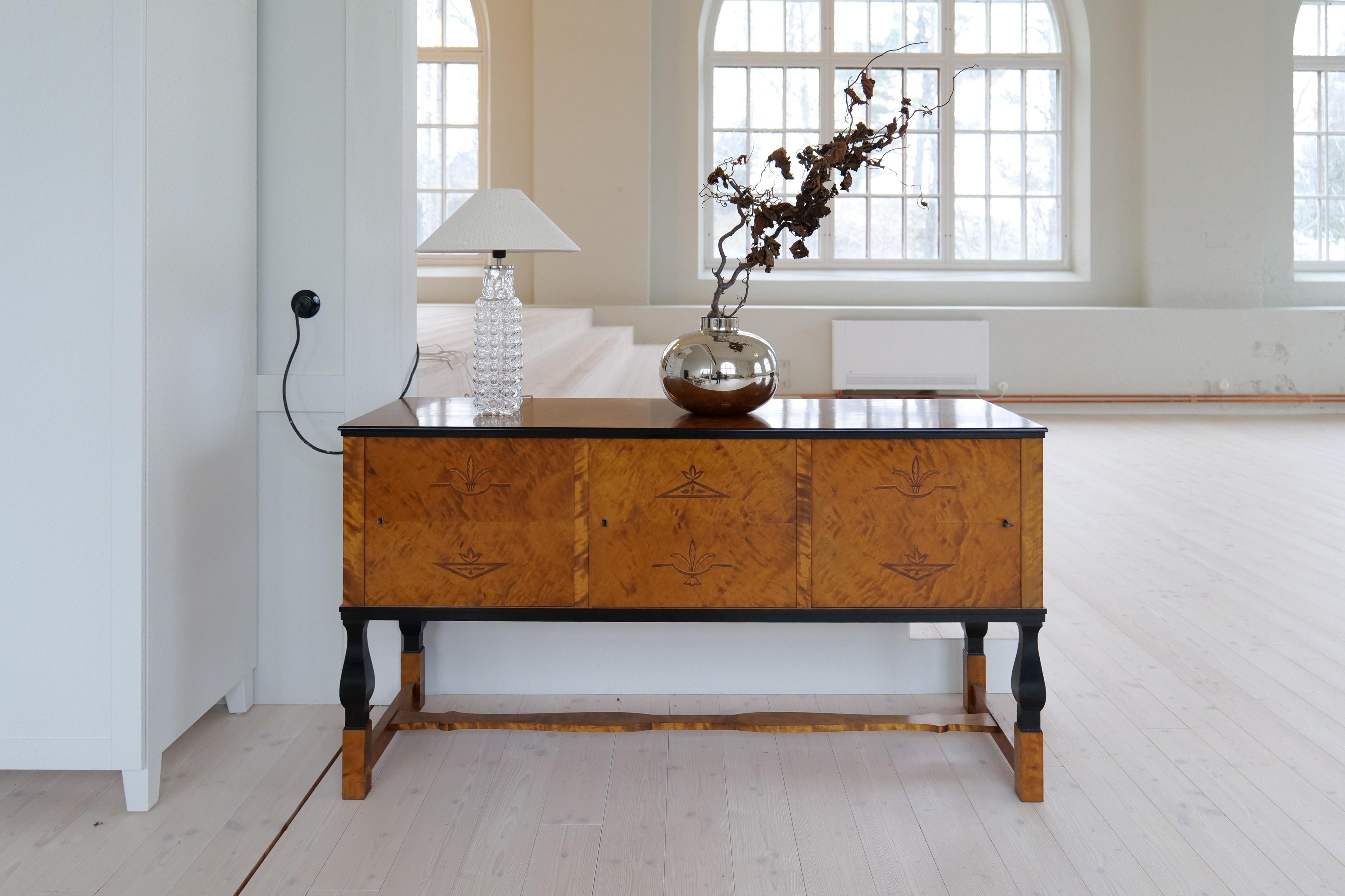 Midcentury Modern Bubble Crystal Rare Table Lamp Orrefors Carl Fagerlund (Moderne der Mitte des Jahrhunderts) im Angebot