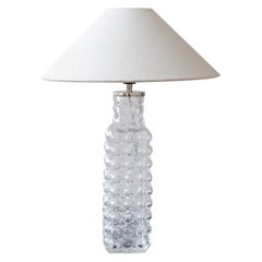 Midcentury Modern Bubble Crystal Rare Table Lamp Orrefors Carl Fagerlund