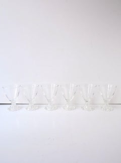 Champagner- oder Cocktailgläser im Midcentury-Modern-Stil mit „Bubble“-Fuß, 6er-Set