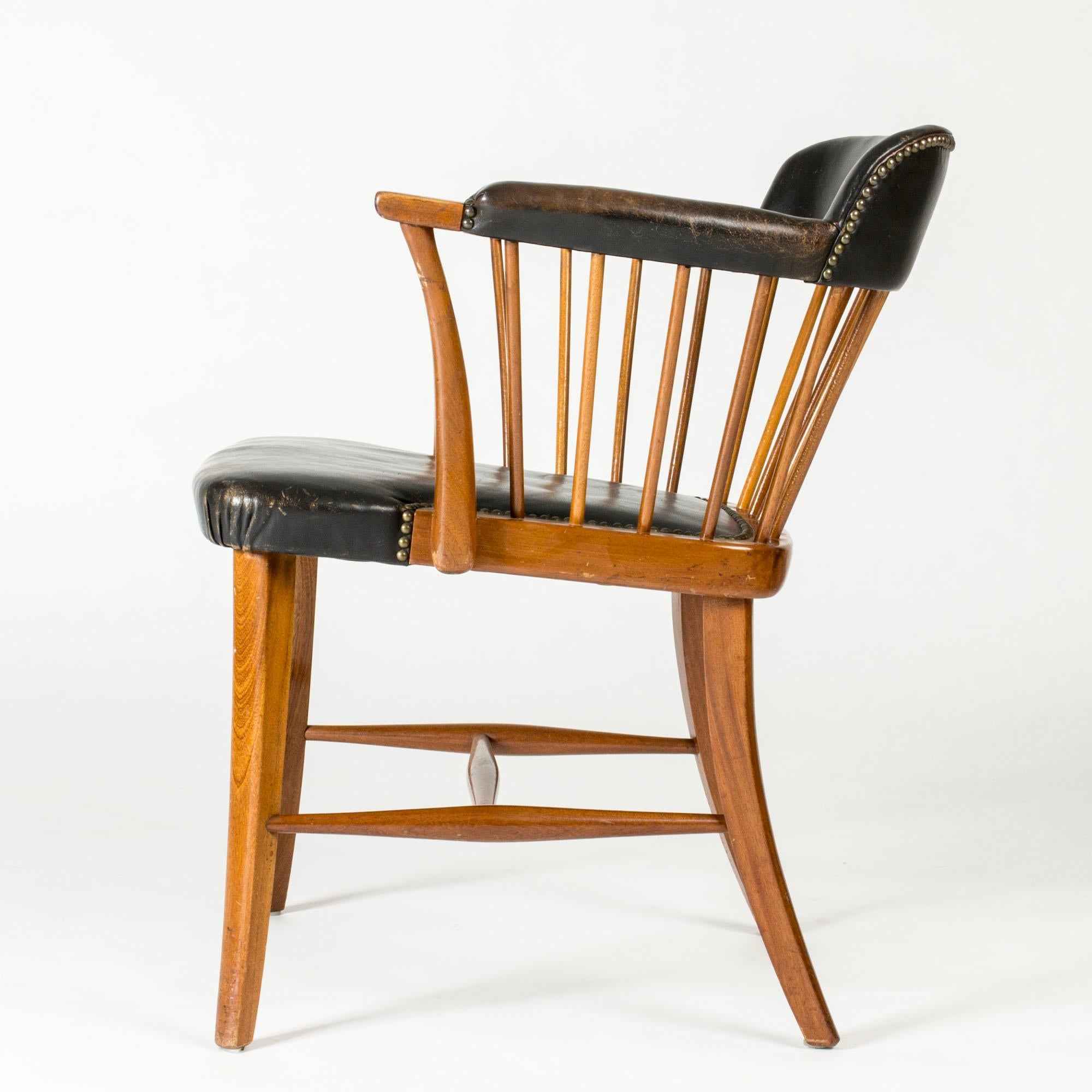 Sedia da capitano moderna di Josef Frank, Svezia, anni '50 in vendita 2