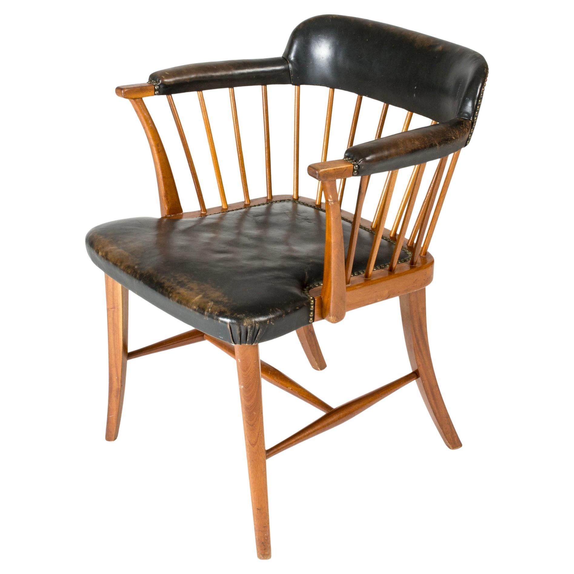 Midcentury Modern "Captain's Chair" by Josef Frank, Sweden, 1950s